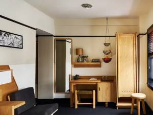 Desk and wardrobe in Studio room in The Freehand Hotel New York