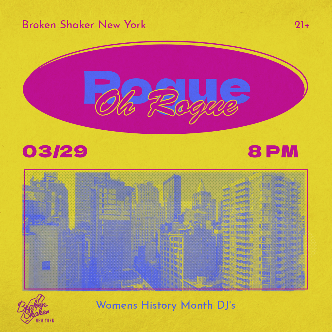 Women's history month Flyer with DJ Rogue